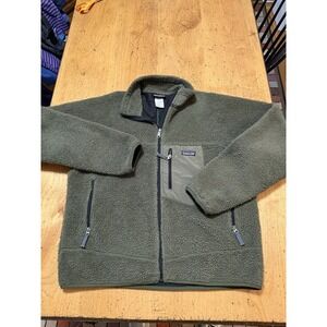 Vintage 2001 Patagonia Deep Pile Retro X‎ Jacket Olive Green Large